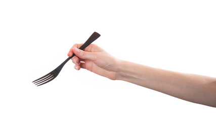 Person Holding Fork and Knife