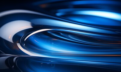 minimal dark background, extreme closeup, macroscopic refractive blue light leaks - obrazy, fototapety, plakaty