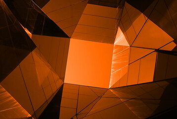 Fototapeta premium Easy Orange Abstract Creative Background Design