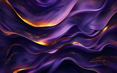 Obraz premium abstract purple and gold abstract mobile wallpaper with smooth curves