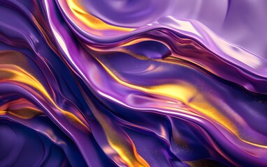 Obraz premium abstract purple and gold abstract mobile wallpaper with smooth curves