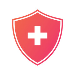 Obraz premium Health Gradient Shield