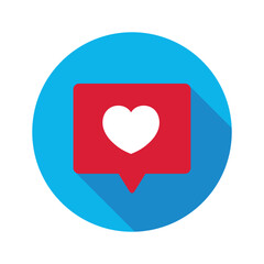 Like Message Circle Shadow