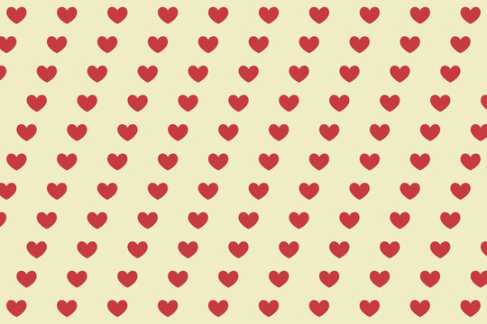 Offset Hearts Background