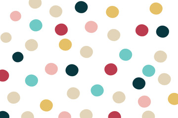 Polka Dots Colourful Pattern Background