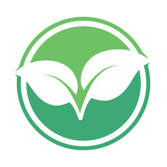 Round Leaf Gyph Logo 2