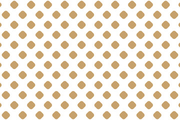 Rounded Gold Diamonds White Background