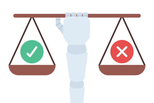 Robot Arm Holding Scales Ai Ethics