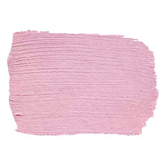 Acrylic pink texture brush stroke hand drawing, isolated on white background.