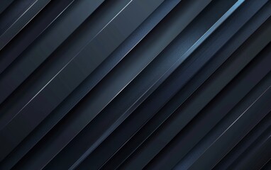 Dark deep black dynamic abstract vector background with diagonal lines. Modern creative premium gradient