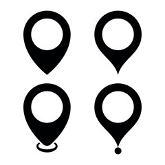 Set of Four Glyph Location Pins