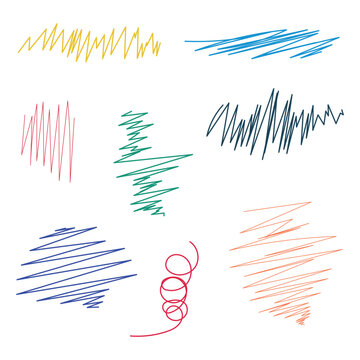 Scribbles Set Multi Colours