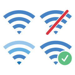 Set of Wifi Symbols