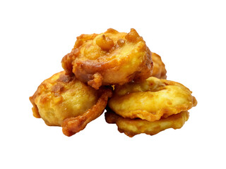 shrimp pancakes isolated on a white background