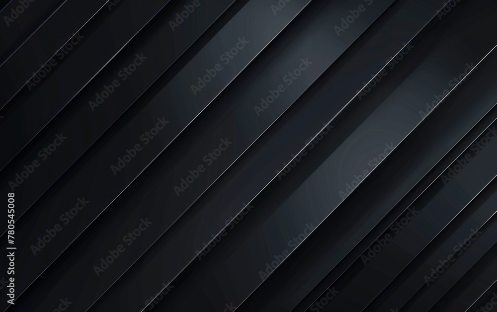 Canvas Prints Dark deep black dynamic abstract vector background with diagonal lines. Modern creative premium gradient