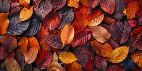 Autumn Leaves Tapestry - Vibrant Fall Colors Background