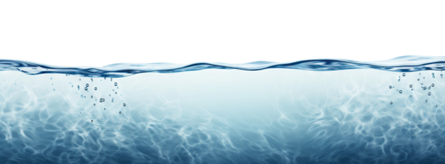 Serene undersea scene cut out