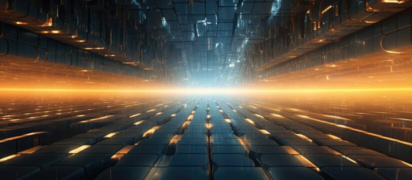 Utilizing digital textures and binary perspectives to create innovative designs in abstract technology.