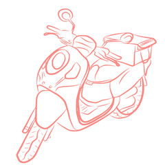 illustration of a motorcycle