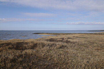 Blick auf die Küstenlandschaft bei Cuxhaven an der Nordsee	