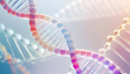 クローズアップしたDNA、遺伝子、グラフィックイメージ