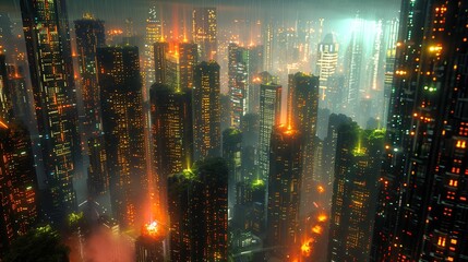 Fototapeta premium Futuristic cityscape