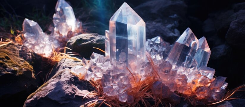 Crystals found in cave formations in an old mine site.