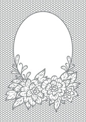 Lace background with flowers. Embroidery handmade decoration.