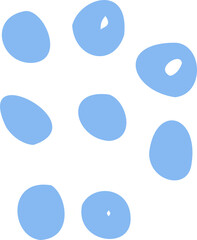 Triangles, stars, swooshes, lines, dots, petals and waves in hand drawn style. Funny children's design elements. PNG