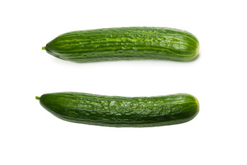 Cucumber isolated on white background.