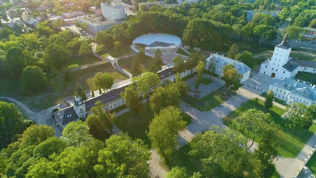 Palace Complex Biala Podlaska Zespol Palacowy Radziwillow Aerial View Poland