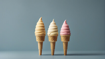 Cone ice creams 