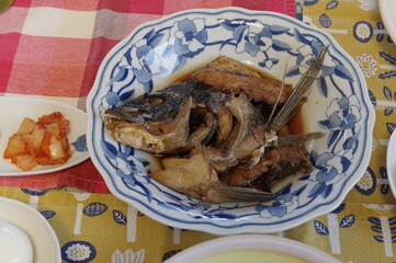 黒鯛のあらの煮つけ