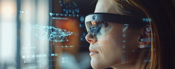 Immerse in the marvel of augmented reality as digital elements overlay onto the physical world, showcasing the enchantment of tech magic.