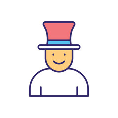 Magician vector icon