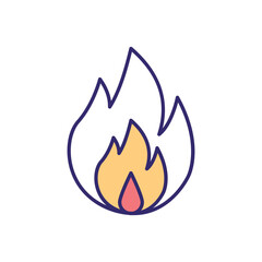 Fire vector icon