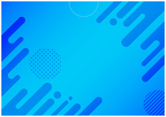 メンフィス幾何学グラデーション背景3青色