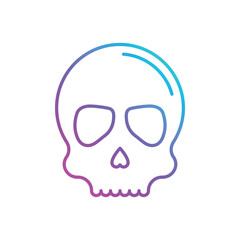 Skull vector icon