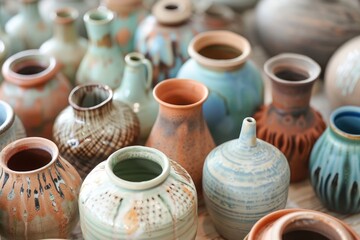 Fototapeta na wymiar Photo Mexican pottery beautiful hand art, traditional culture