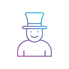 Magician vector icon