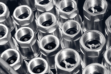 Quick connect steel fittings for hydraulic hoses., industry background