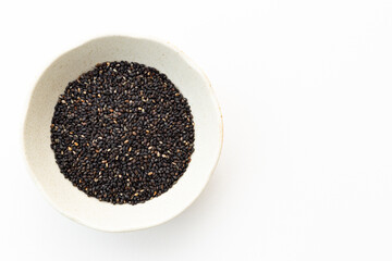 白背景に黒胡麻