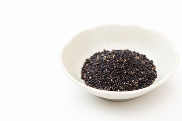 白背景に黒胡麻