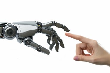 Human-Robot Interaction Symbolized by Touch and Technology