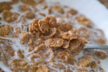 Bowl of Cereal With Spoon
