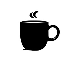 coffee, cup, drink, tea, cafe, hot, mug, vector, espresso, white, beverage, breakfast, illustration, icon, saucer, isolated, cappuccino, black, caffeine, steam, symbol, brown, restaurant, mocha, choco