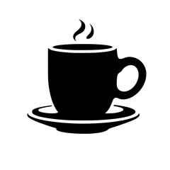 coffee, cup, drink, tea, cafe, hot, mug, vector, espresso, white, beverage, breakfast, illustration, icon, saucer, isolated, cappuccino, black, caffeine, steam, symbol, brown, restaurant, mocha, choco