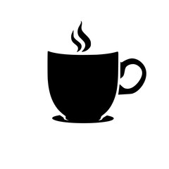coffee, cup, drink, tea, cafe, hot, mug, vector, espresso, white, beverage, breakfast, illustration, icon, saucer, isolated, cappuccino, black, caffeine, steam, symbol, brown, restaurant, mocha, choco