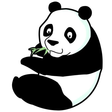 panda cartoon vector style motion