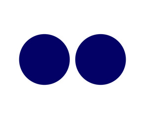 Circle Shape Symbol Blue Element Vector Graphic Design Illustration